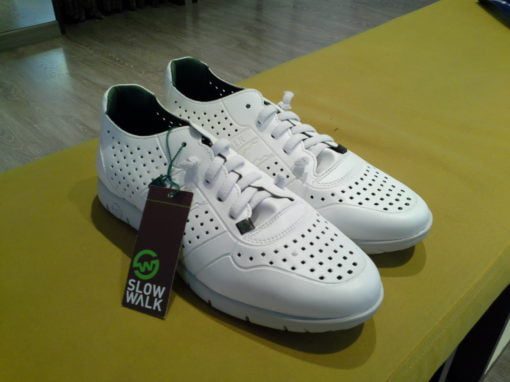 SLOW WALK in pelle bianca uomo